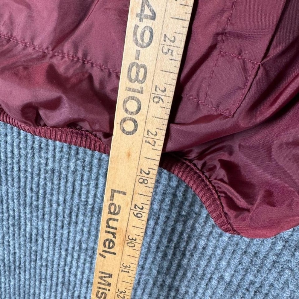 VTG Champion MSU Bulldogs Pullover Jacket Maroon Mens 90s Collegiate Windbreaker - Picture 6 of 8
